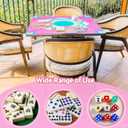 Breling Mahjong Mat for Table, 31. 5" Anti Slip and Noise Reduction Mahjong Table Cover, Large Gaming Mat with Carrying Bag for Poker, Dominoes, Card and Board Games(Mandala)