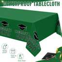Tenceur Green and Black Graduation Party Decorations Set 2026 Graduation Card Box Tablecloth and 50 Pack Advice Cards for Guests Welcome Table Graduate Party Favors Decor Supplies Gifts