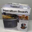Hamilton Beach 6 Quart Slow Cooker With Space-Saving Folding Handles