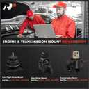 A-Premium Engine Motor Mount and Transmission Mount Kit, Set of 3