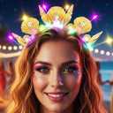 DRESBE Light Up Seashell Headband LED Conch Headbands Glow Party Hair Accessories for Women