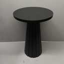 Black Mango Wood End/Side Round Table