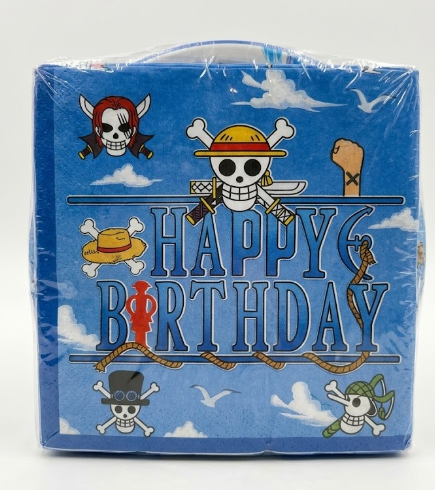 40Pcs Hot-blooded Anime Theme Party Decorations One Theme Birthday Plates and Napkins Supplies for Boy Cartoon Piece Birthday Party Decorations