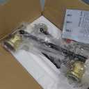 Aipsun Black Vanity Light for Bathroom 3 Light Farmhouse Bathroom Lights Fixtures Over Mirror with Clear Glass Shade(Exclude Bulb)