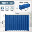 1 Pcs 48" X 6' Acoustic Room Divider Soundproof Foldable Panel, Blue