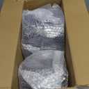 bUCLA 200PCS Clear and Gold Plastic Plates - Clear Disposable Plates with Gold Rim, Includes 100 PCS 10 inch Dinner Plates and 100 PCS 7 inch Dessert Plates for Party&Wedding