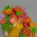 3Pcs Colorful Pom Pom Garland Back to School Rainbow Hanging Tassel Felt Ball Banner Teacher Classroom Decor for Kids Elementary Nursery Baby Shower Party Decorations Wall Door Photography Prop