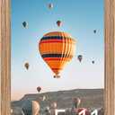 5x11 Picture Frame Rustic Brown for Wall Hanging or Tabletop, Wall Mounting Horizontally or Vertically, 5 x 11 Wall Gallery Poster Photo Frame with Shatter Resistant Plexiglass, Rustic Brown