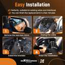 maXpeedingrods Driver Side Mirror Glass Replacement Heated & Turn Signal Lamp for Toyota Sequoia 2008-2017, for Toyota Tundra 2007-2020 Right Side Convex Rear View Mirror Glass