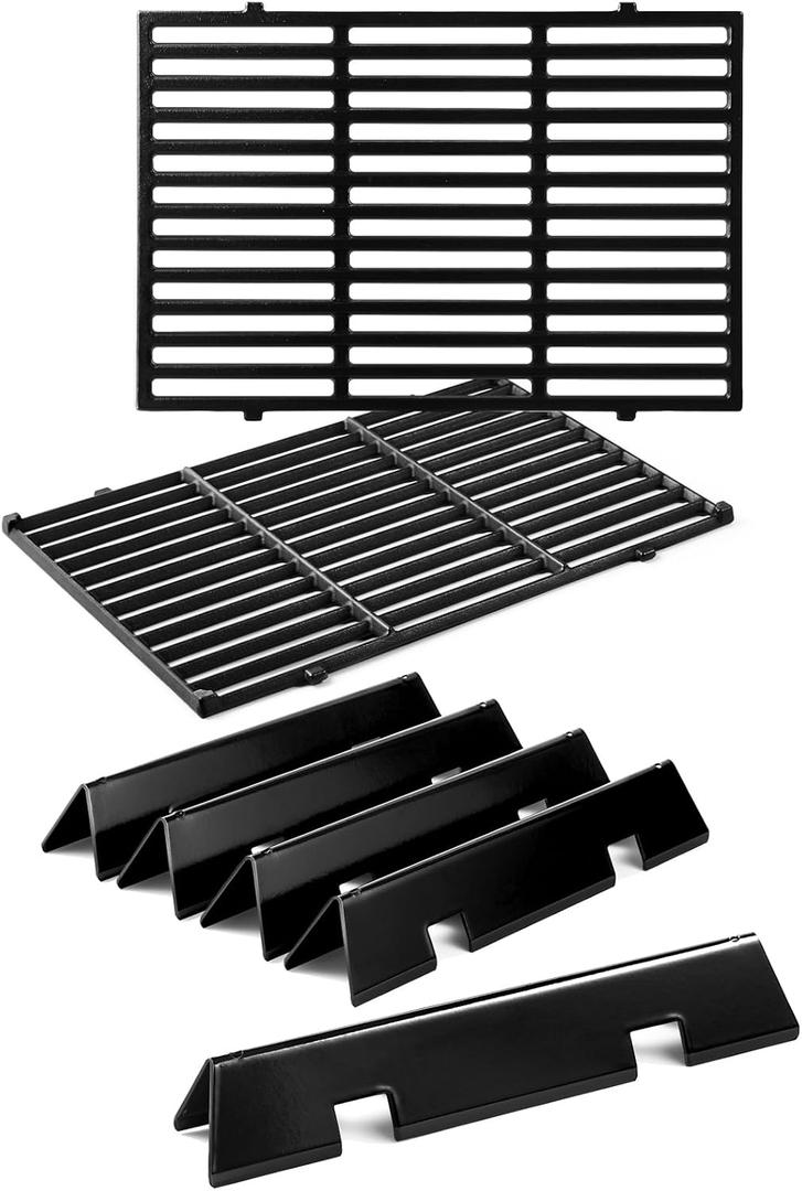 Spirit Grill Replacement Parts 7638 Grates 7636 Flavorizer Bars for Weber Spirit and Spirit II 300 Series Grills with Front Mount Controls E310 E320 E330 S310 S320 S330 SP310 SP320 SP330 II E310