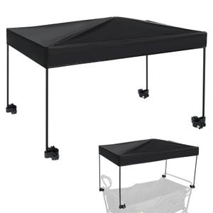 Universal model Wagon Canopy Cover Garden Push Awning Portable Outdoor Stroller Accessories Awning for Garden Wagon,Shopping,Camping (Suitable for Folded,Gathering Folded Wagon)19.7*35.4 inches