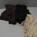 NEW YOUNG 3 Pack Women's Wide Leg Pants with Pockets High Waist Loose Sweatpants Casual Lounge Yoga Workout Palazzo (X-Large, Black,brown,apricot)