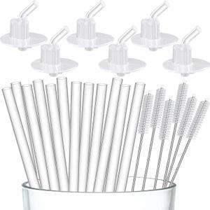 Thermos Funtainer 12oz Straw Set - 12 Silicone Straws + 6 Pop-up Stems + 6 Cleaner Brushes