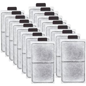 16 Pack PF-S Fish Tank Filter Cartridges, Aquarium Filter Cartridges Replacement Compatible with Top Fin Silenstream PF10 Power Filters