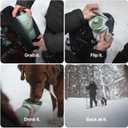 SKER Portable Dog Water Bottle, Collapsible Water Bottle for Dogs Perfect for Walking, Hiking and Outdoors | Works as a Portable Water Bowl | Designed in Montreal - 350ml