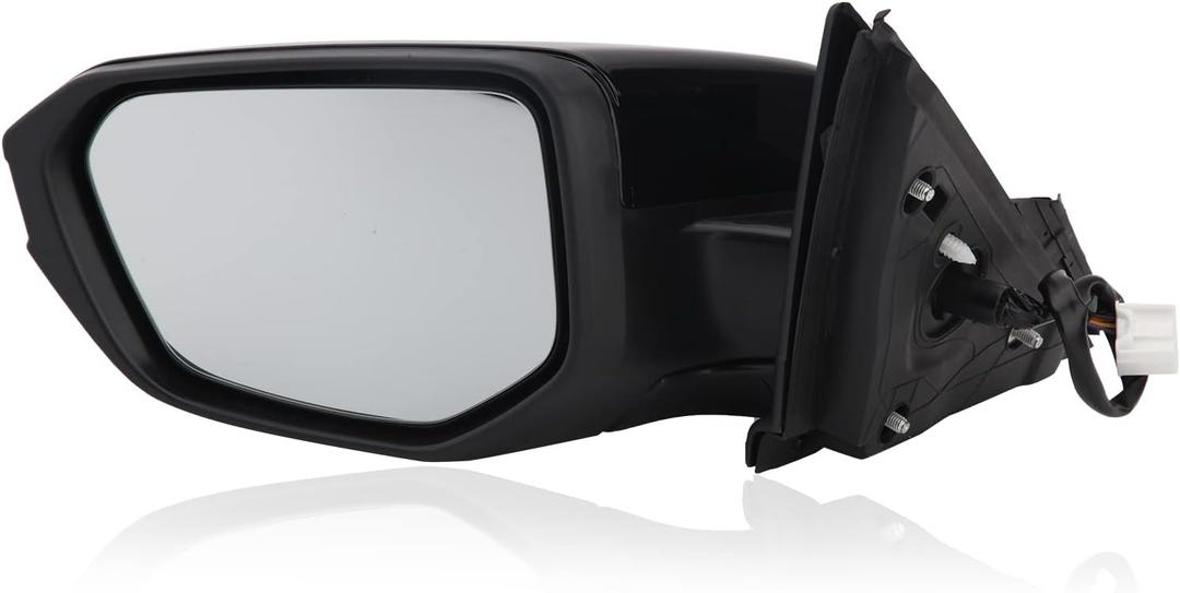 Driver Side View Mirror Compatible with 2016-2021 Honda Civic Power Heated,Civic Side Mirror Left Replace# 76258TBAC02ZA, 5Pins-Heated (Black)