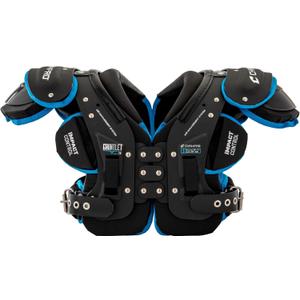 Champro Gauntlet III Football Shoulder Pads (Small, Black)