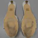 wetkiss Womens Heeled Sandals Open Round Toe Slip on Kitten Heel Mules Low Heel Slide Sandals for Women Cross Strap Backless Mule Flats Comfortable Summer Dress Heels (6, Patent White)