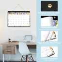 2 x Lbylyhxc 2026 Desk Calendar, 18-Month Calendar Runs from Jan. 2026 to Jun. 2027, Large 17" x 12" Desktop/Wall Monthly Calendar for Home, School or Office (Watercolor Flowers Desk Calendar)