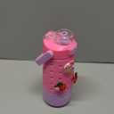 Kids Water Bottle for School 12 oz,Kids Vacuum Insulated Stainless Steel Water Bottles,Toddler Boy Water Bottle for School with Leak Proof Locking Lid(Jelly Pink)