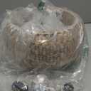 Garvot Plug in Pendant Light Rattan Hanging Lamp Pendant Light with on/Off Switch Rattan Woven Shade Hanging Lamp Plug in for Living Room Bedroom Farmhouse