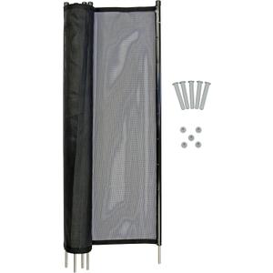WaterWarden Pool Safety Fence 4' x 12', UL Certified to ASTM F2286 Safety Standards, Removable, Easy DIY Installation, Black Protective Mesh Netting with Black Frames