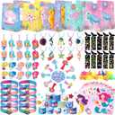Mermaid Party Favors, 100 Pcs Birthday Party Supplies, Baby Shower Goodie Bag Fillers Mermaid Party docorations