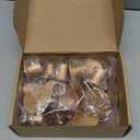 24 Pcs Taper Candle Holders Bulk for Pillar Candles Metal Taper Candlesticks Holders Centerpieces Short Candle Stick Holder Decor for Table Centerpieces Wedding Decor Dinner Party(Gold)