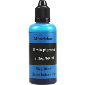 Sky Blue Epoxy Resin Color Dye Colorant Liquid Epoxy Resin Pigment,60ml,Translucent