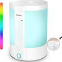 Colorful Top Fill Humidifiers for Office, Bedroom,etc. Essential Oil Diffuser 2.5L Tank,Touch Button, Easy to Fill & Clean, Colorful night light, Auto Shut-Off, 3 Mist Modes, Super Quiet, 16H.
