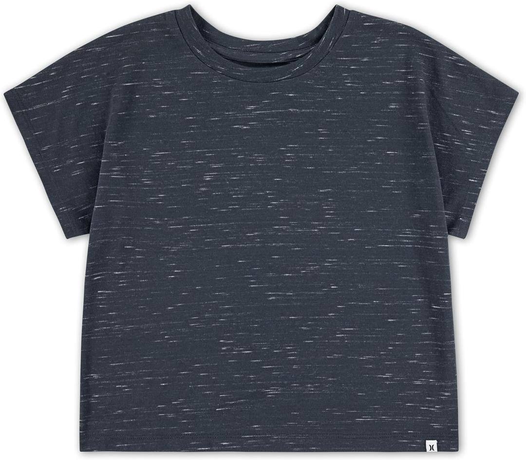 Hurley Girls Girls' Soft Knit Basic T-Shirt (Carbon)