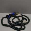 Acouto Expandable Garden Hose with 10 Spray Modes, Lightweight & Leakproof Design, for Gardening & Tasks - Kink & Blue (2500D 15m / 50ft)