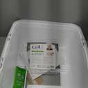 Catit Airsift Jumbo Hooded Litter Pan, Warm Gray/White - Privacy and Easy Access for Cleaning - Ideal for Larger or Multiple Cat Households