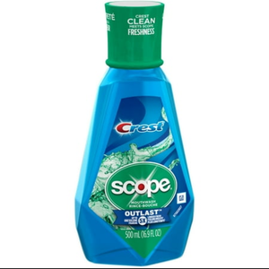 4 Count Crest With Scope Mouthwash Rinse Outlast Up To 5 Times Longer 16.9 Oz