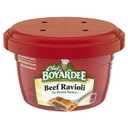 Chef Boyardee Beef Ravioli in Pasta Sauce, Microwave Food, 7.5 OZ Microwaveable Bowl (12 Bowls), BB Date 02/19/2027