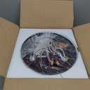 Kalium 3-Lights Semi Flush Mount Ceiling Light Fixture, Matte Black Light Fixtures, Ceiling Light for Kitchen, Foyer, Entryway, Farmhouse, Home Decor, Clear Glass Shade.