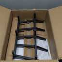 Mr IRONSTONE Fireplace Grate Fireplace Log Holder Solid Steel Heavy Duty Firewood Log Burning Rack Fire Grates for Outdoor Kindling Tools Pit Indoor Wrought Iron Wood Stove 17 inch