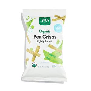 365 by Whole Foods Market, Organic Lightly Salted Pea Crisps, 3.3 oz (3.3 Ounce (Pack of 1)), BB Date 05/10/2026