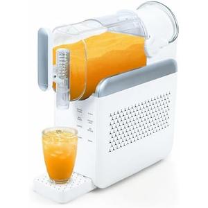 Slushie Machine for Home, Frozen Drink and Slushy Maker, 240W Fast Make Slushy 5-10 Minutes, No Ice Needed, 6 Preset Programs Slushie Maker with Auto Clean, Frozen Margaritas, Frappés, Milkshake (White)