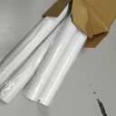 Closet Rods for Hanging Clothes, 17 to 84 Inch Heavy Duty Stepless Adjustable Closet Hanging Rod, 1.3 Inch Diameter Metal Closet Rod for Wardrobes Laundry Bedroom RV, White