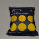 wisedry 2 x 500 Gram [2.2 lbs] Rechargeable Silica Gel Car Dehumidifier, Microwave Fast Reactivated Desiccant Packets Large for Gun Safe Closet Basement Garage Storage Moisture Absorber Bag Reusable