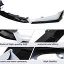 Front Bumper Lip Spoiler Splitter Body Kit ABS Fit for Honda Accord 2018 2019 2020 ACR Painted White Pearl Front Bumper Lip Splitter Kit