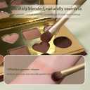 9 pcs Makeup Brush set, Suitable for Travel or Business Trips, Takes up Almost No Space, Includes Packaging Box to Avoid Dirtying the Bag (Green)