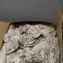 Bedsure Full Comforter Set - Beige Bed Set, 3 Pieces Cute Floral Bedding, 1 Soft Botanical Flowers Comforter and 2 Pillow Shams