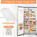 UPGRADED ACQ30341209 Refrigerator Shelf Replacement Compatible with LG Refrigerator Freezer Drawer Cover, Cover Assembly Tray Vegetable LRSXS2706W LRSXS2706B LRSXS2706S LRSXS2706V LRSXC2306V Shelf