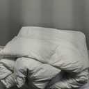 APSMILE California King Size Down Feather Fibers Comforter, All Seasons Duvet Insert with 100% Organic Cotton, Fluffy Fill-Power Medium Warm Hotel Comforter Insert, (104x96 inches, Ivory White)