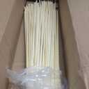Bamboo Smores Sticks (50 Pcs), 17.5" Marshmallow Roasting Sticks for Fire Pit, 5mm Heavy Duty Wooden Skewers for Smore Hot Dog Barbecue Thick Sticks for Campfire Grilling Camping Bonfire