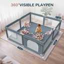 Foldable Baby Playpen 71x79, Portable Play Pens for Babies Toddlers