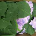 31inch Artificial Purple Hydrangea Flowers Potted Plant for Indoor & Outdoor Office Home Porch Decor, Realistic Tree with Long-Lasting Color (1, Purple)