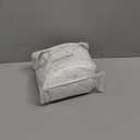 Magic Bed Skirt King Size 16 Inch Drop 100% Cotton Blend No Mattress Lifter Wrap Around Bed Skirt with Pleated Split Corners - Color White